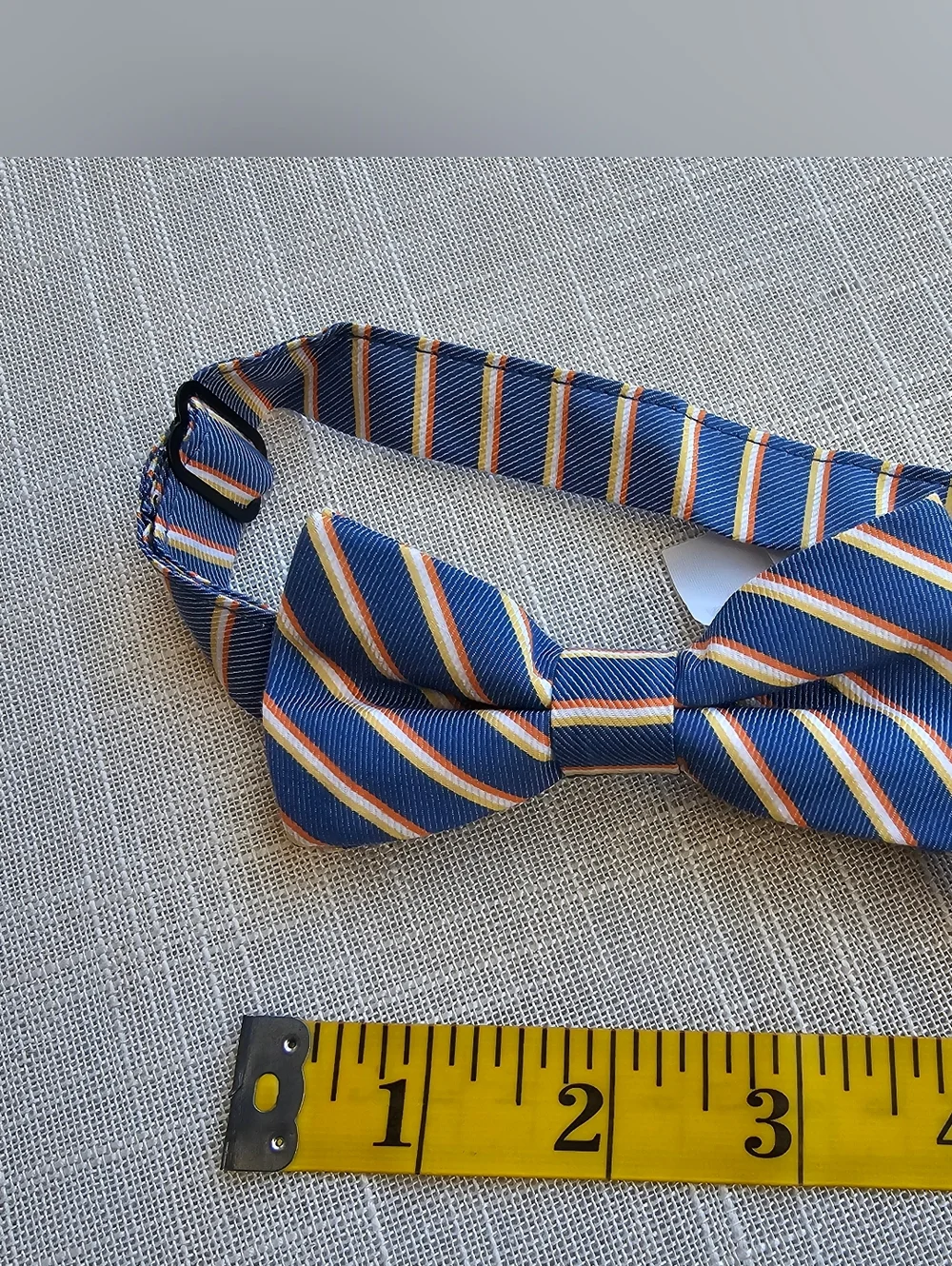 New! J. Crew Crewcuts Boys Blue Yellow Striped Bow-Tie NWT